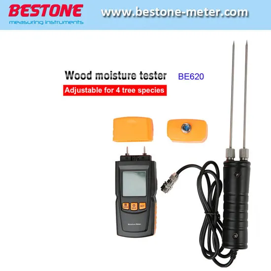 3 in 1 Digital Wood Moisture Meter with Long and Short Probe