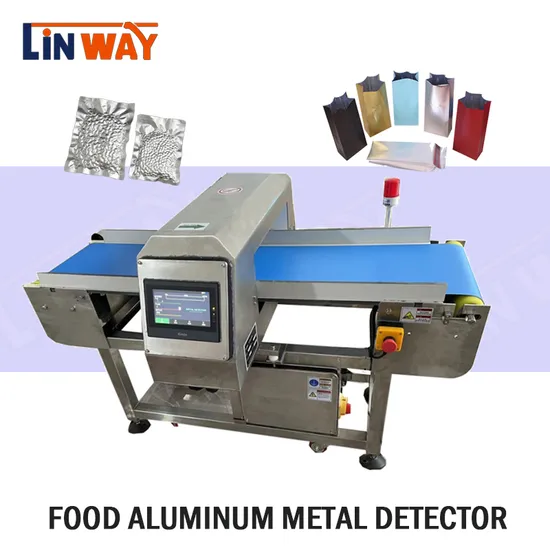 Aluminum Foil Package Food Metal Detector Fe SUS Detecting Rejecting