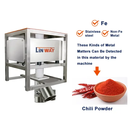 Linway High Sensitivity Vertical Gravity Free Fall Metal Separator Detector