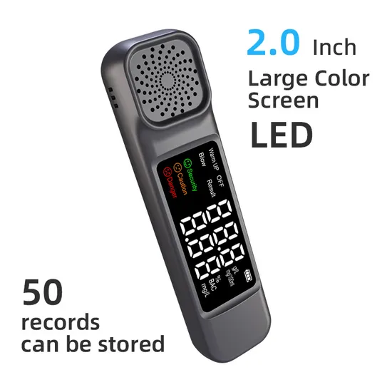 Alcohol Tester Check Drunk Driving Blow Type Special Alcohol Concentration Detector High-Precision Measuring Instrument for Drunk