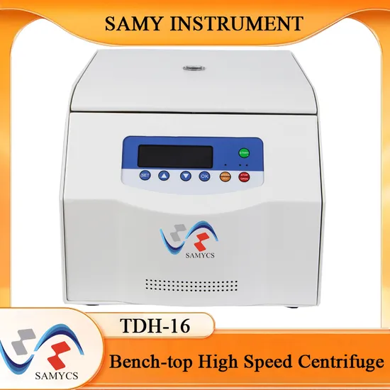 Factory Price Tdh-16 Bench-Top Laboratory Micro Centrifuge with 15ml Swing Rotor Microcentrifuges