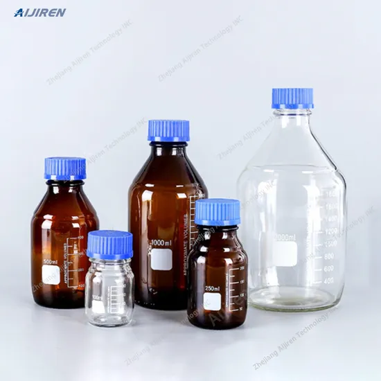 Sample Customization Lab Graduated Borosilicate Glass Chemical Reagent Media Bottle with Screw Cap