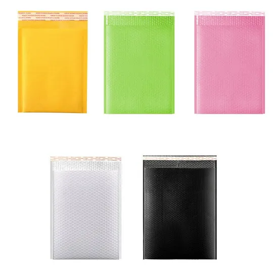 Premium Co-Extruded Black Poly Bubble Mail Bags Padded Envelopes Shipping Suppliers