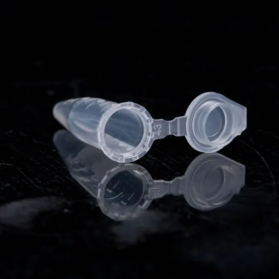 Disposable Clear Plastic Graduated 0.2ml Micro Centrifuge Tubes with Attached Lid for Laboratory