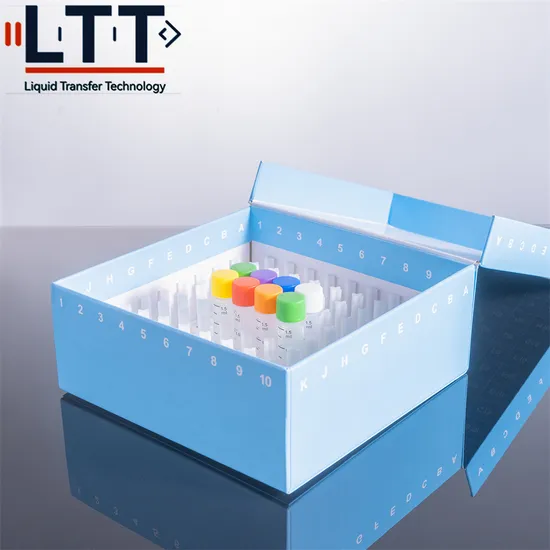 5ml 81wells External Threaded Cryogenic Vial Match Cryo Plastic Micro Centrifuge Tubes Rack Box for 0.2ml PCR Tubes