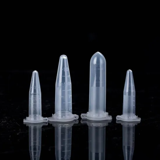 Clear Test Tube Sample Container Tube Plastic Centrifuge Tube with Cover