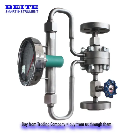 Armored Purge Flow Meter Pressure Measurement Gauge Including Permanent-Flow Valve;