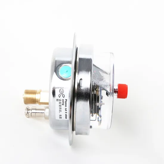 100mm 4" Stainless Steel Shock-Resistant Magnetically Assisted Gold-Plated Electric Contact Pressure Gauge with Oil Filling Aviation Plug 220V-380V 30va-50va