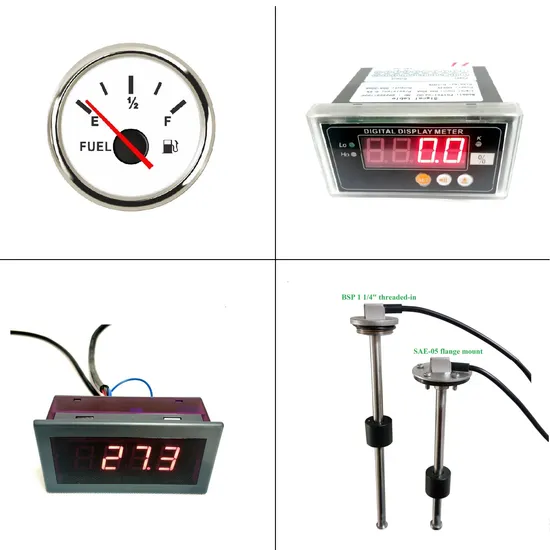 0-190ohm/240-33ohm/4-20mA/0-5V Analog Input 52mm Water/Fuel/Oil Level/Temperature/Pressure Gauge with Red Pointer White/Black Dial