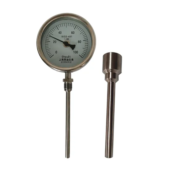 Bimetal Temperature Gauge Pointer Indication -40-600º C Stainless Steel Bimetal Thermometer