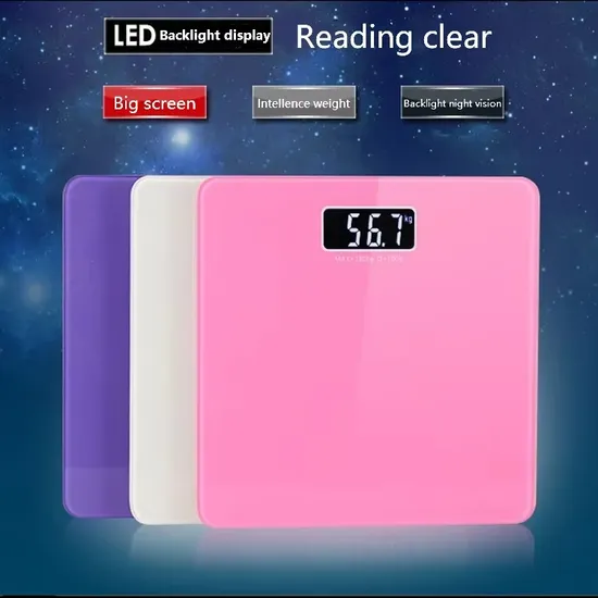 Premium Digital Body Scale with Tempered Glass, 200kg Capacity