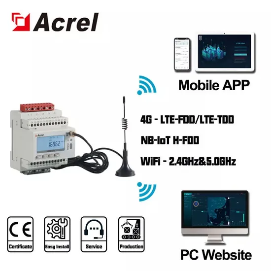 Acrel Three Phase DIN Rail Power Energy Kwh Meter Wireless Transmission 4G WiFi Lora High Accuracy RS485 Adw300