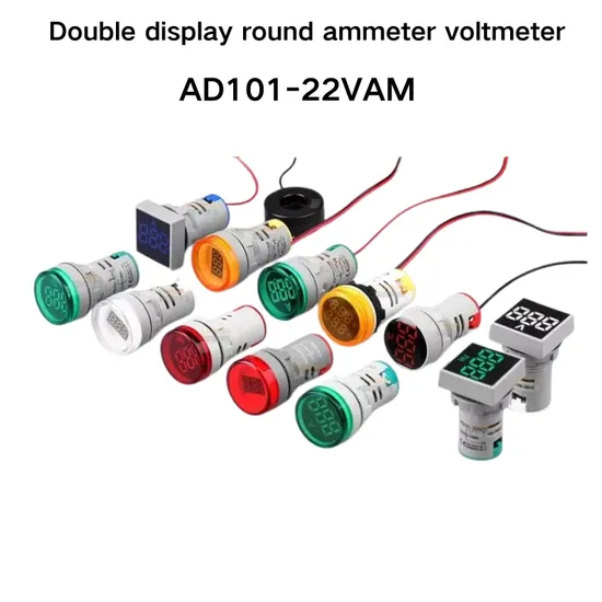 Ad101-22vm Double Display Round Ammeter Voltmeter Voltage Current Meter Indicator Voltmeter Ammeter Frequency Meter