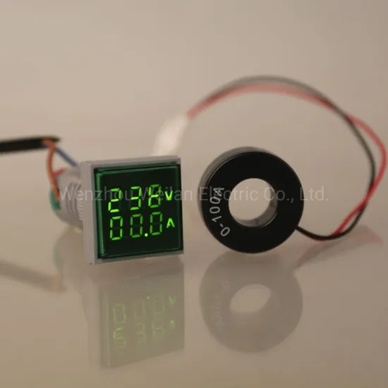 Green Red Yellow Blue Square LED Indicator Digital Voltmeter Ammeter