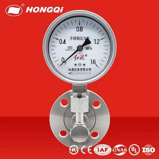 Stainless Steel Anti-Vibration Diaphragm Hydraulic Pressure Gauge