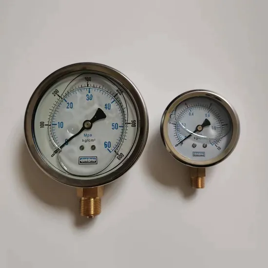 2.5" Inch Glycerine Filled Pressure Gauge Oil Filled Manometer Hydraulic Air Pressure Gauge