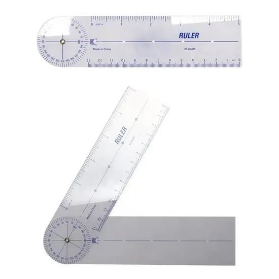 Protractors Userful Contact Angle Goniometer Medical Spinal Ruler 360 Degree 180 Degree