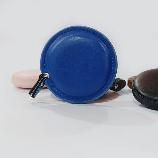 Wholesale Portable Cute Measuring Tape Purple Personalised Square Custom Design Shape Body Mini Leather Tape Measure with Logo