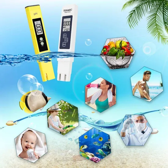 Water Quality Test Meter Professional TDS Meter Digital Water Test Meter pH Meter Tester