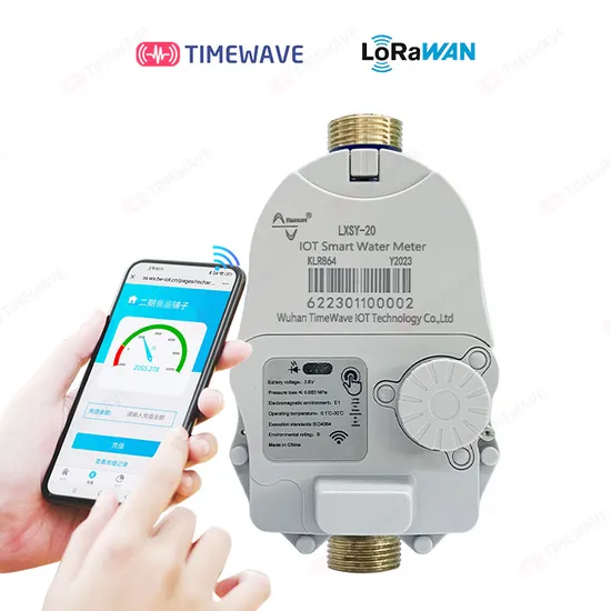 DN25 Lorawan Horizontal Rotor Type Hot Water Meter with Copper Shell and Iron Joint