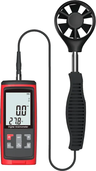 Air Flow Anemometer Digital Anemometer with Retractable Drag Rod Sensor Gt8915