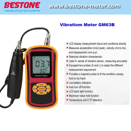 GM63b Portable Digital Vibration Analyzer Meter