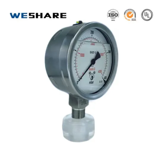 Stainless Steel Pressure Gauge for Accurate Monitoring of Hydraulic Systems