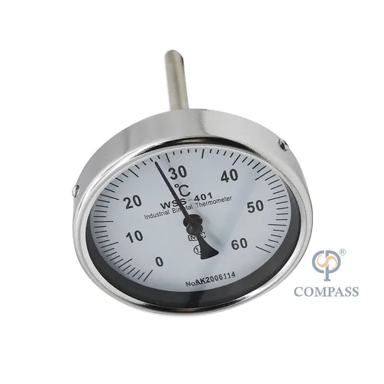 304 Sanitary Temperature Gauges 100mm Dial Face