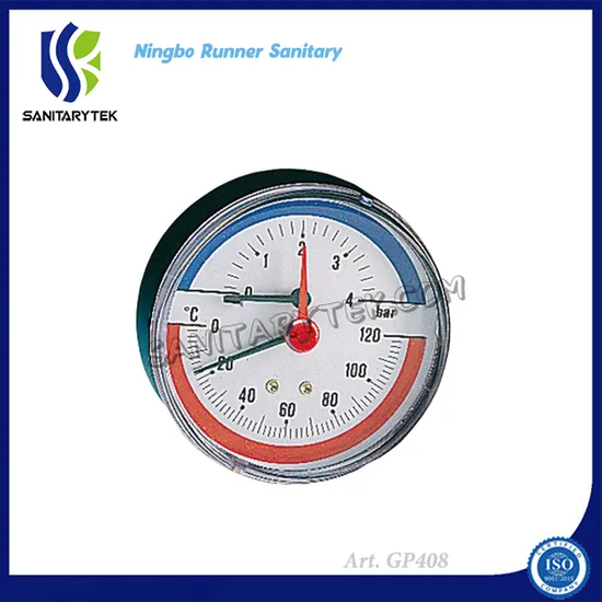 Thermo-Manometer Temperature Pressure Gauge (GP408)