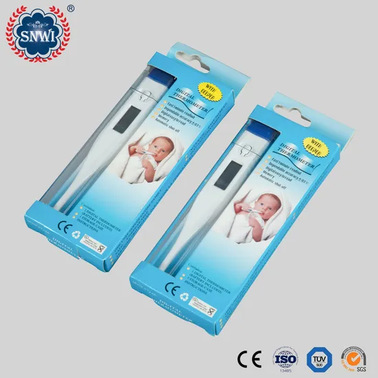 High Quality Medical LCD Clear Display Clinical Flexible Waterproof Electronic Digital Thermometer