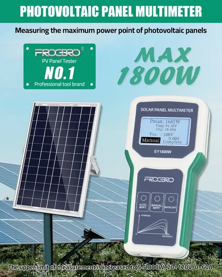MPPT Solar LCD Panel Multimeter 120V Voltage Digital Solar Panel Ey1800W Tester