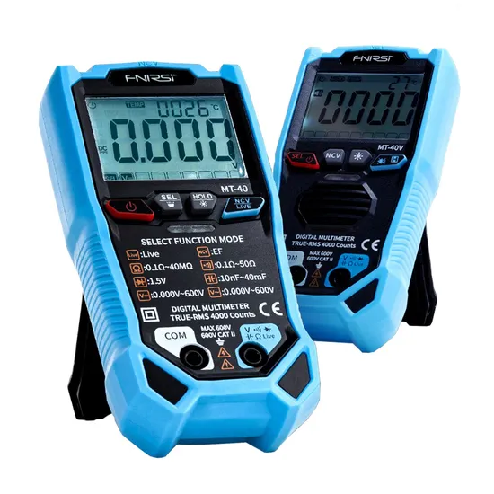 Fnirsi Mt-40 Smart Digital Multimeter 4000 Counts True RMS AC DC Voltage 600V Capacitance Ohm Hz Ncv Live Wire Test Auto Range