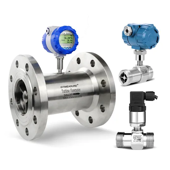 High Accuracy DN4-DN200 Stainless Steel Turbine Flowmeter Flow Meter for Oil Water Milk