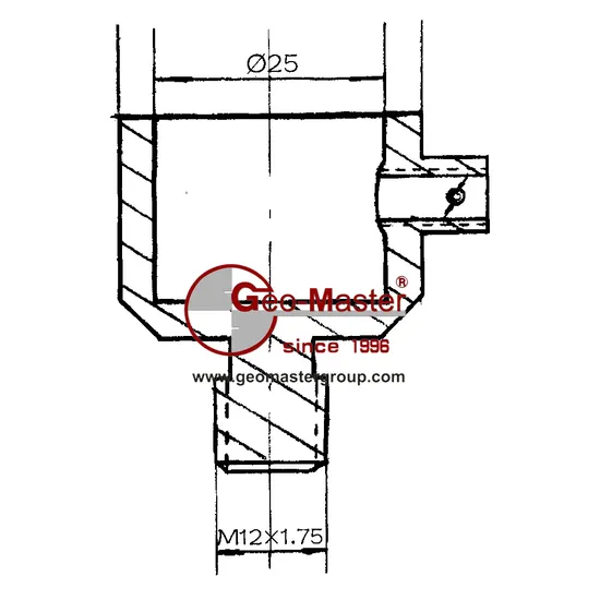 Geomaster M25 Prism Pole Adapter for Surveying Prism Poles-Compression Lock Poles,Twist Lock Poles, Qlv Poles,Tlv Poles, Snap-Lock Poles, Quick-Release Poles,R
