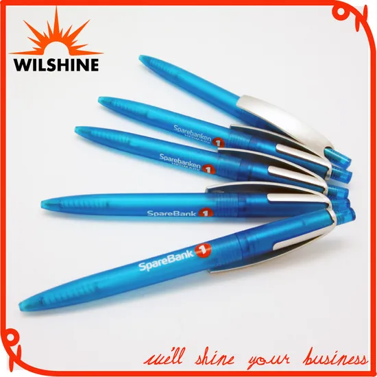 Plastic Ball Pen with Wide Clip for Logo Printing (BP0294F)