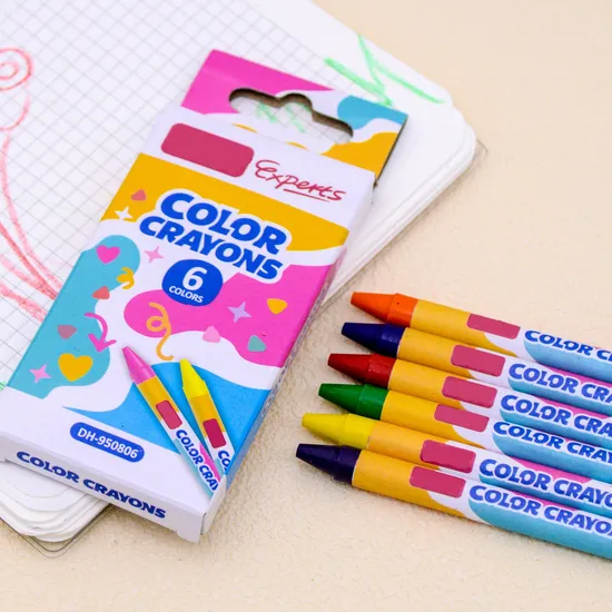 Wholesale Coloring Color Wax Jumbo Gel Mini Paint Stationery Bath Crayon Set for Kids