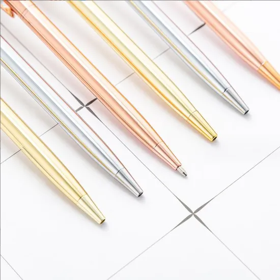 Custom Logo Metal Gel Promotional Ball Ceremony College Anniversary Writing Handwriting Calligraphy Ballpoint Gift Coloring aluminum Barrel Black Marker Pen