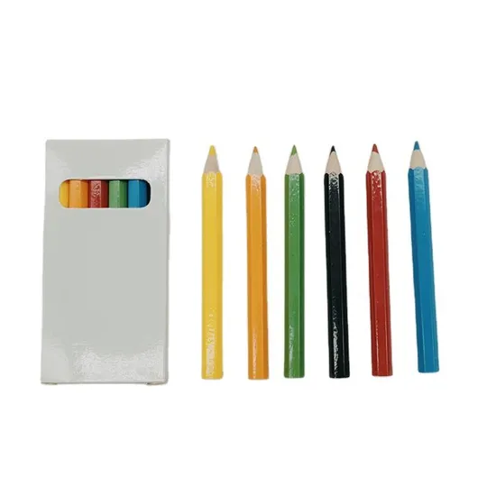Natural Wooden Multicolores Hexagonal Pencils Profesionales Mini Lapices De Colores PARA Dibujo Kit Lapices De 6 Colores Premium