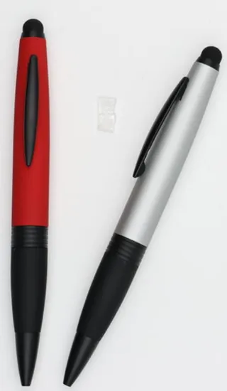 Aluminum Ball Pen Soft Touch Screen Good Writing Custom Logo Metal Ballpoint Pen with Stylus Touch Screen for Phone Laptop