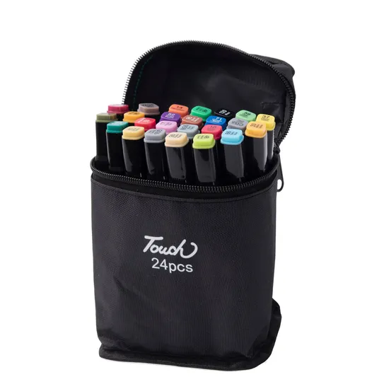 36 Color for Artistic Coloring Bright Ergonomic Cylindrical Markers Pen
