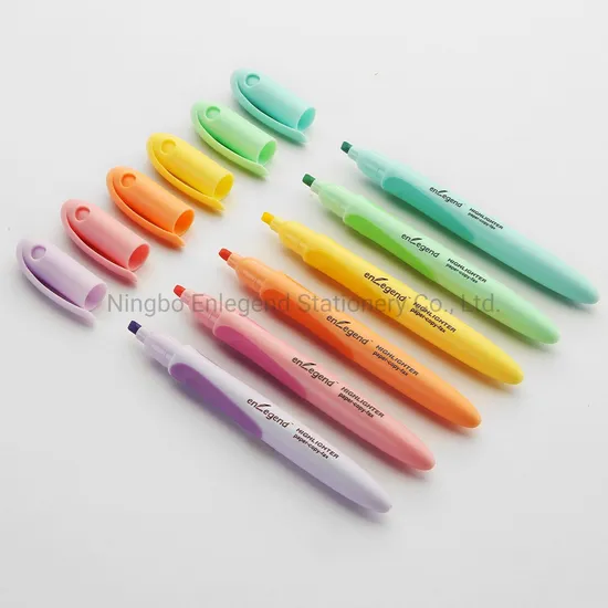 HL1200P Pastel Color Pen Style Highlighter Marker