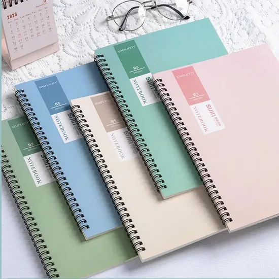 A5 A6 Custom Thicken Cahier Scolaire Spiral Notebook for Students
