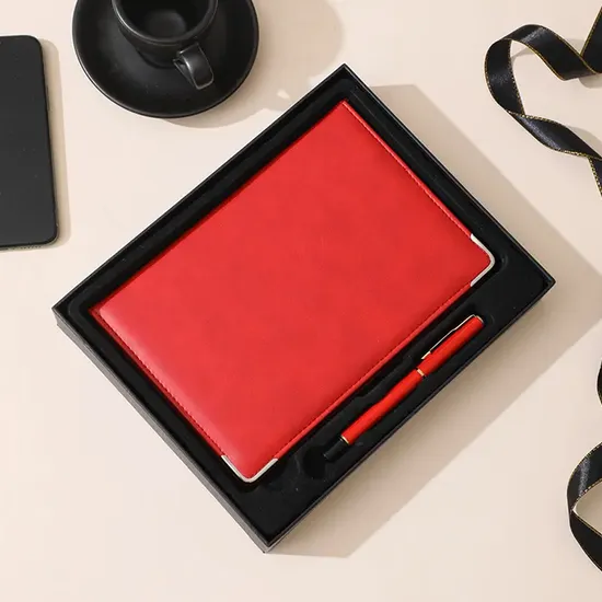 Custom PU Leather Journal Study Notebook Cover A5 Binding Business Notebook