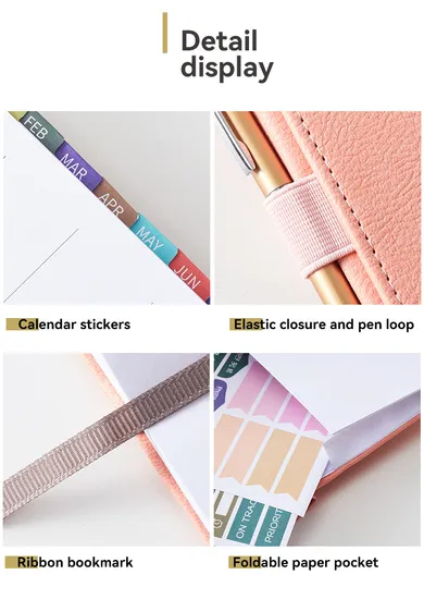 Luxury PU Leather Customized Inside Page Logo A5 Hardcover Dotted Amazon Selling Printing Notebook