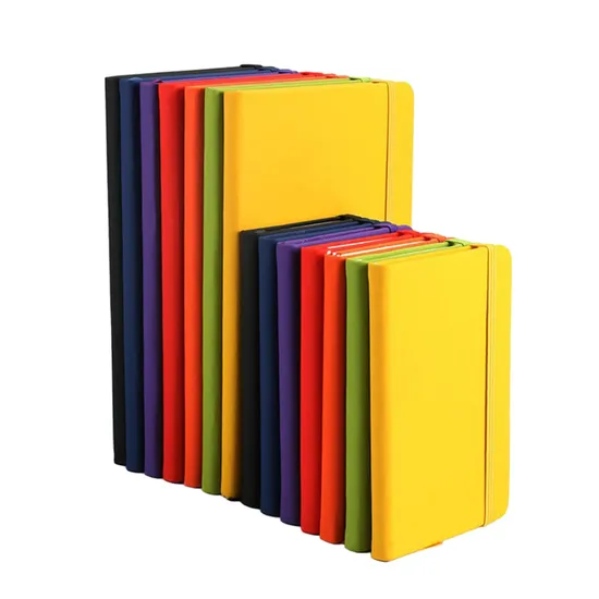 Promotional A5/A6 Hardcover PU Leather Journal Notebook with Custom Logo for Students