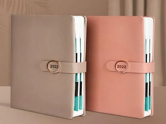 2024 Year Calendar Soft Leather Custom 2024 New 365 Days of The Year Notepad