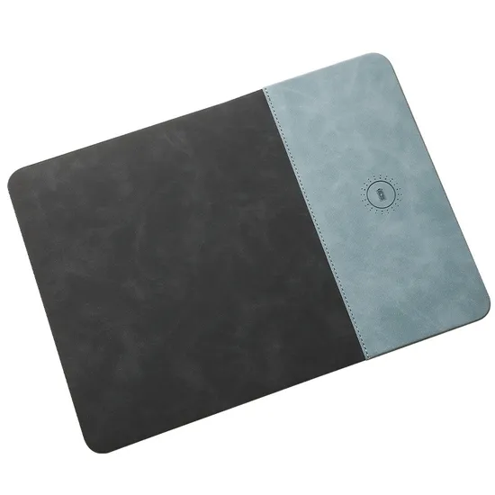 Wireless Mobile Phone Charging Mousepad Multi-Function PU Leather Mouse Pads Mat