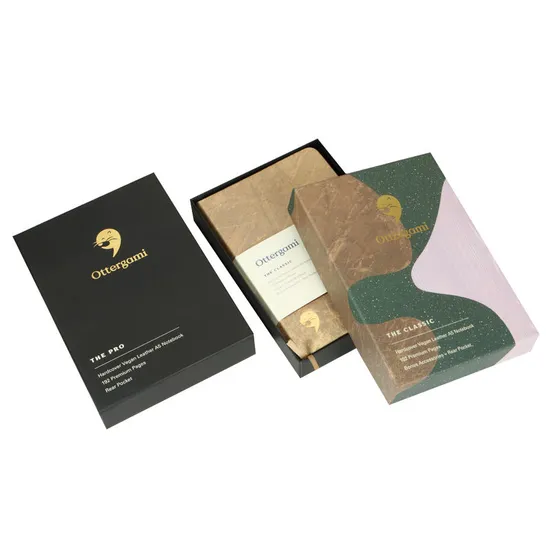 Ningbo Factory Custom Printing Hardcover Vegan Leather A5 Notebook Printing with Rear Pocket Dotted Grid Paper