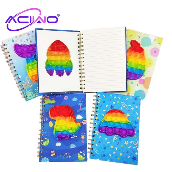 New Cute Cartoon Spiral Notebook for Cross-Border Sales, Stress Relief Unicorn, and Mermaid Tail, Colorful Loose-Leaf Notepad Wholesale (10236)