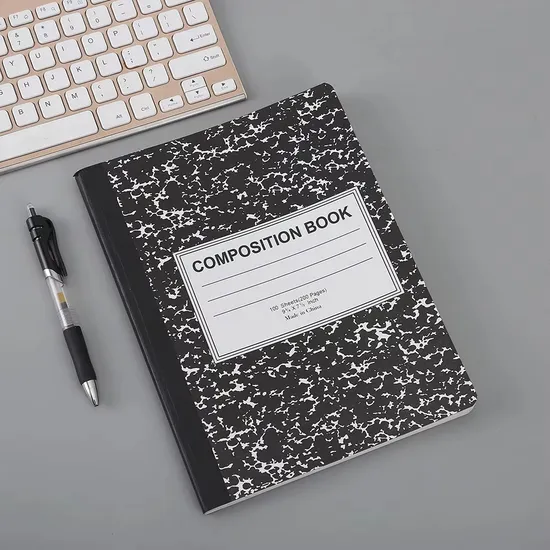 Student Logos Stationery School Exercise Marble Custom Notebooks Notebook Composition Notebook